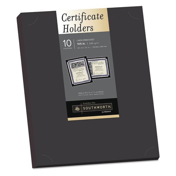 Southworth Certificate Holder, Black, Linen, PK10 - PF18