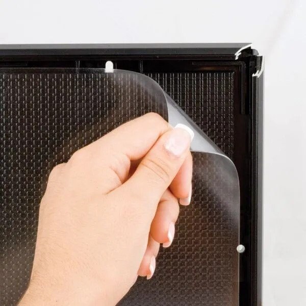 M&T Displays 5x7 Opti Frame 0.55in Black Profile Mitered Corner, Without Back Support - UCP145B057X2000