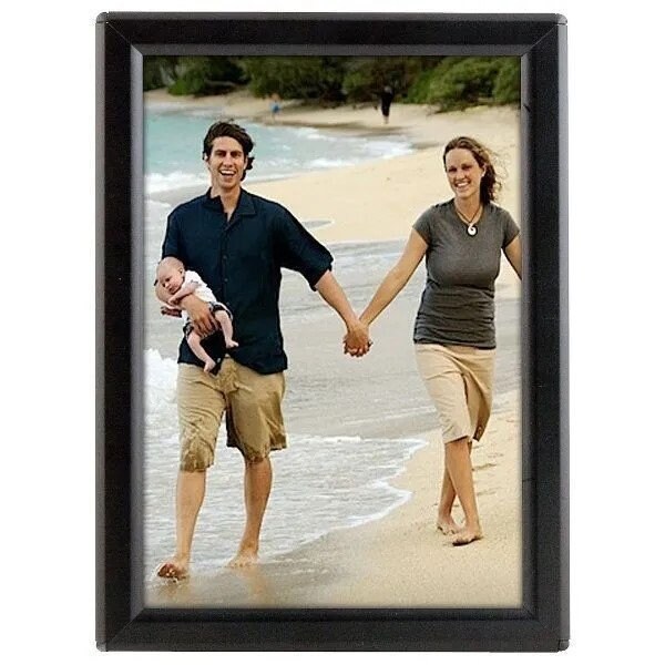 M&T Displays 5x7 Opti Frame 0.55in Black Profile Mitered Corner, Without Back Support - UCP145B057X2000