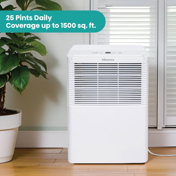 Hisense 4.25 quarts, White, 13.2 in, Plastic - AHD2524K1W