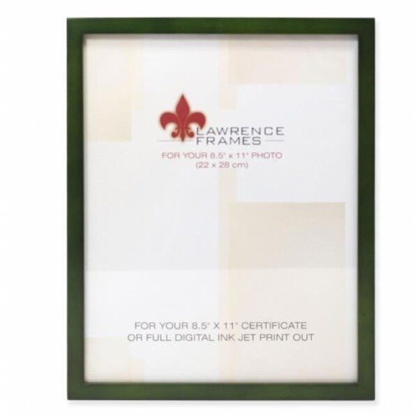 Lawrence Frames Lawrence Frames 756081 Wood Certificate Picture Frame Gallery - Green; 0.77 in. - 756081