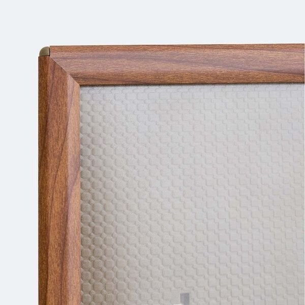 M&T Displays Opti Frame 5 in. X 7 in. Poster Sze 0.55 in. Wood Effect Color Profile, Mitred Corner, w/Back Spprt - UCP145W157X2000