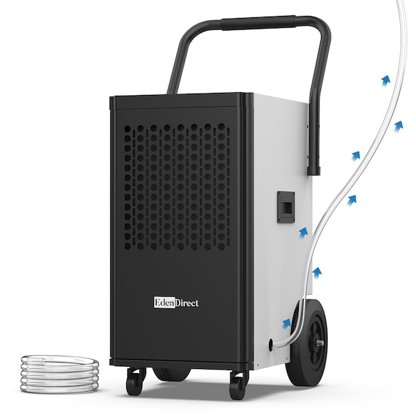 Elexnux Dehumidifiers, White, 16.93 in, 115V - ZROL50-56