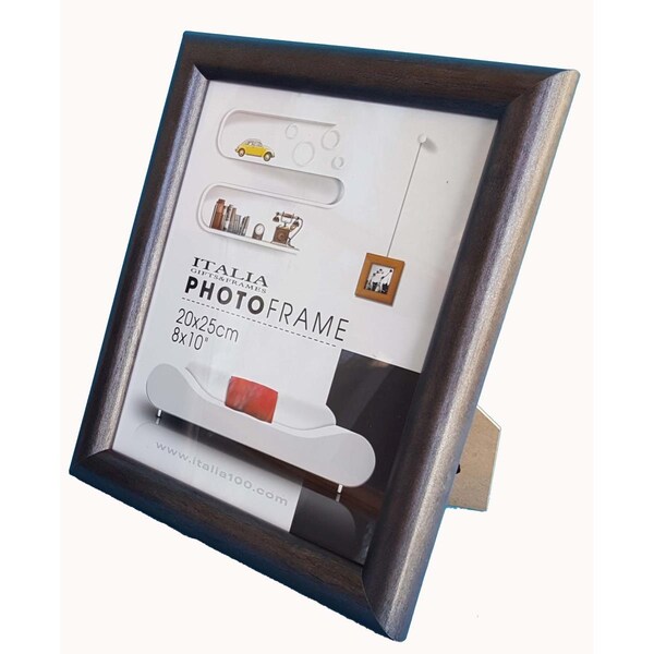 Italia 4 x 6 in. Medium Density Fiberboard Half Round Photo Frame, Black - Small -, 3PK - 46317