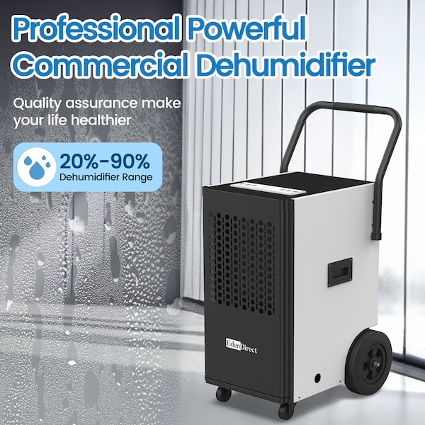 Elexnux Dehumidifiers, White, 20.8 in, 115V - ZROL70-56