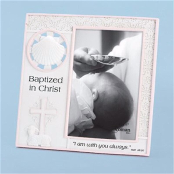 Roman Photo Frame-Baptism-Girl - 7.25 in. - 202959