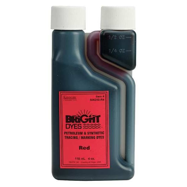 Kingscote Dye Tracer Liquid, Liquid, Red, 4 oz - 506250-R4
