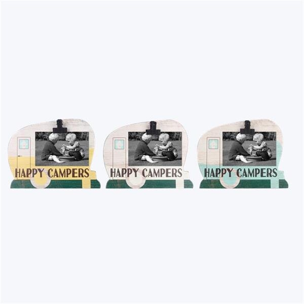 Youngs Wood Camper Tabletop Photo Clip, Assorted Color - 3 Piece - 20076