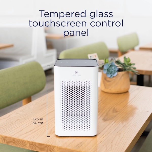 Medify Air MA25 Air Purifier with H13 True HEPA Filter 500 sq ft Coverage White 1Pack - MA-25-W1