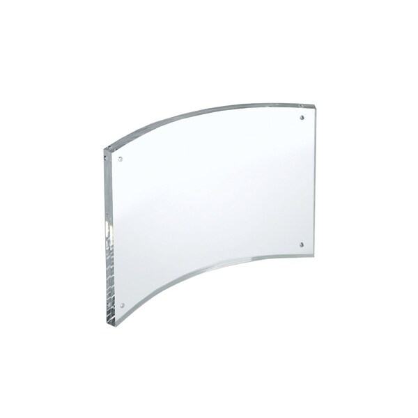 Azar Displays Curved Magnetic Acrylic Photo Frame 7'' W X 5'' H - 252931-GS-1PK