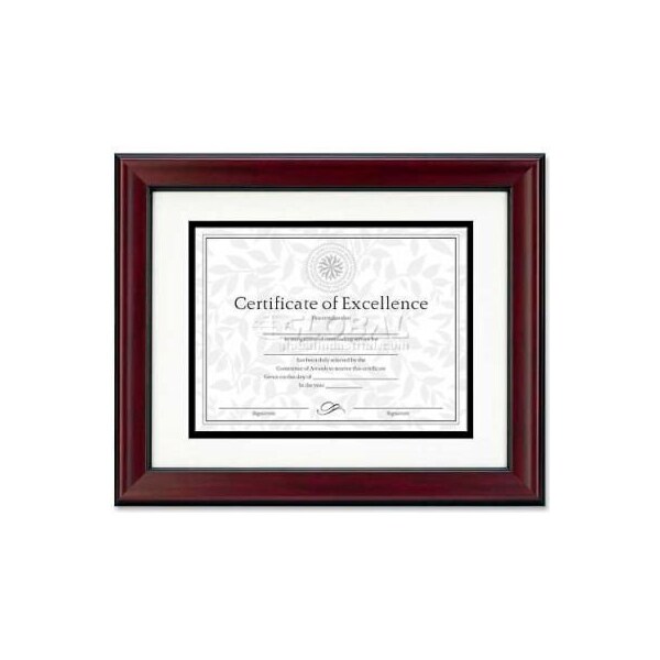 Burnes Home Accents DAX Document Frame, DAX, 14" x 11", Rosewood & Black Frame, 1 Each - N3246S1T