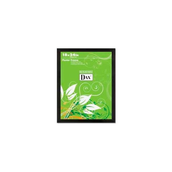 Burns Group Dax Poster Frame, Wall Mountable, Horizontal/Vertical, 18 x 24, Wood, Black - 2863W2X