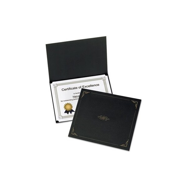 Oxford Certificate Holder, 11 1/4 X 8 3/4, Black, 5PK - 29900055BGD