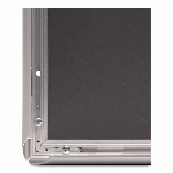 Excello Global Products Poster Holder, Aluminum, 18 x 24, Silver - EGP-SF-1824-S