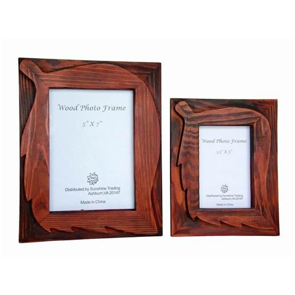 Sunshine Trading Handmade Wood Photo Frame - 5 x 7 Inch - SU460683