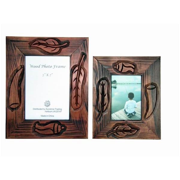 Sunshine Trading Handmade Wood Photo Frame - 5 x 7 Inch - ST-22-7
