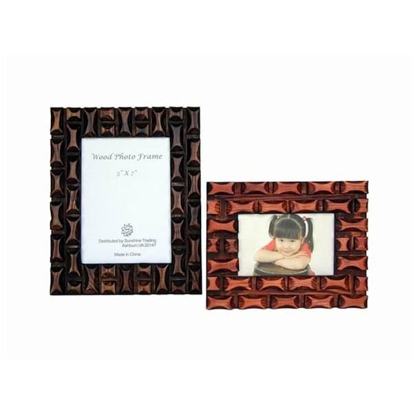 Sunshine Trading Handmade Wood Photo Frame - 5 x 7 Inch - SU460705