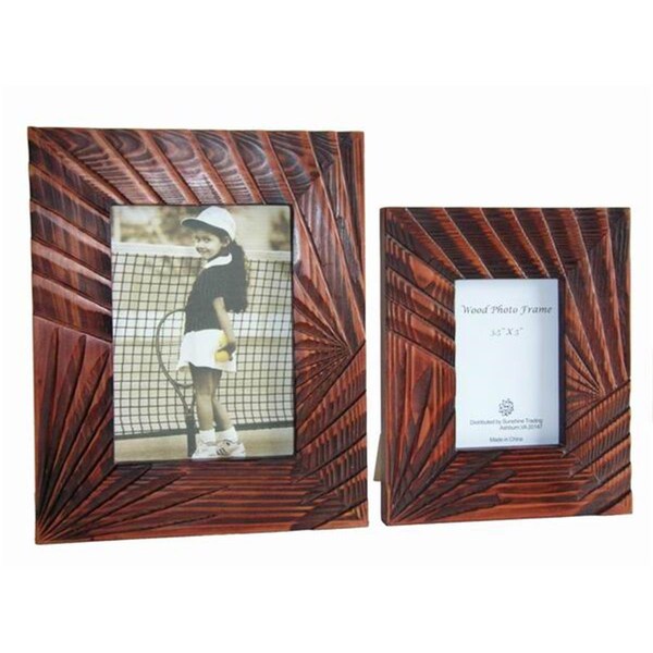 Sunshine Trading Handmade Wood Photo Frame - 3.5 x 5 Inch - SU460679