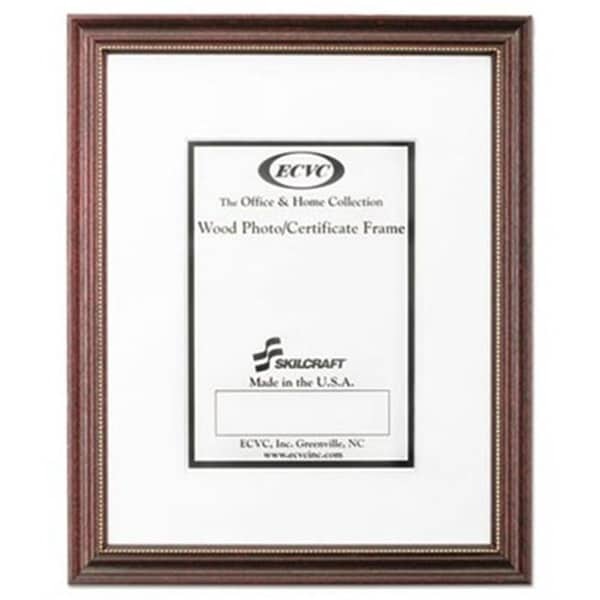 Muebles 11 x 14 in. Skilcraft Mahogany Certificate Photo Frame - MU3758482