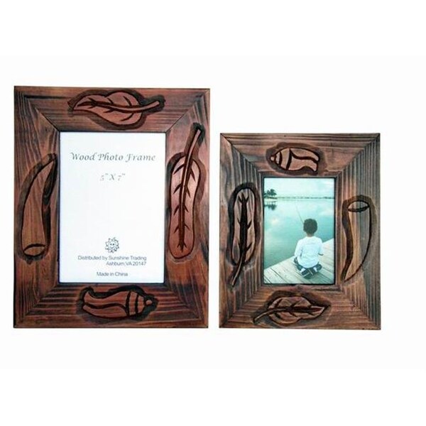 Sunshine Trading Sunshine Trading ST-22-5 Handmade Wood Photo Frame - 3.5 x 5 Inch - ST-22-5