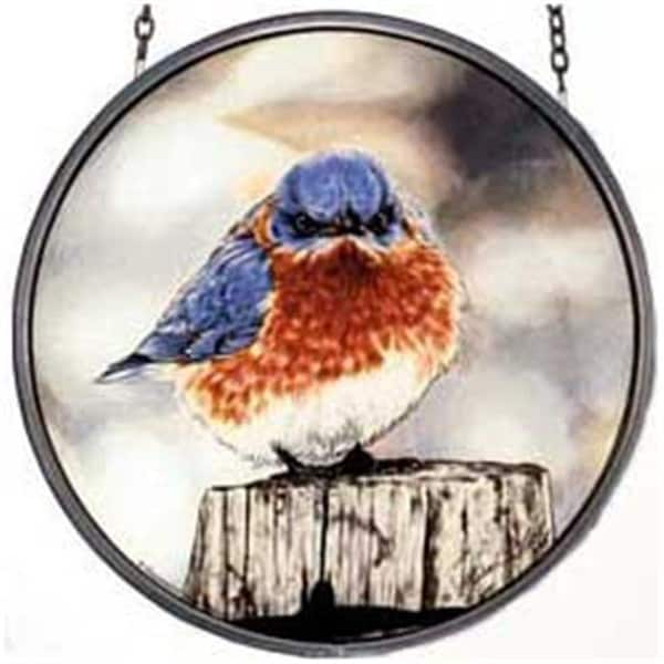 Glassmasters Glassmasters GM1012 Mad Bluebird Art Decor Suncatcher - GM1012