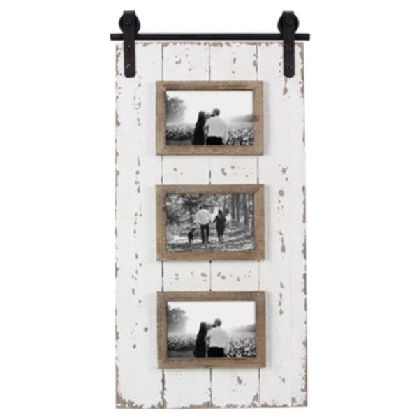 Youngs 4 x 6 in. Wood Barn Door Photo Frame - 18504