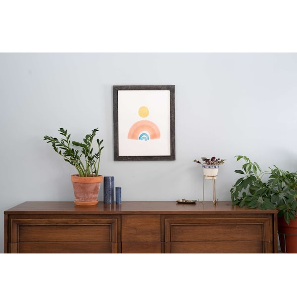 Barnwoodusa Rustic Farmhouse Reclaimed 18x24 Picture Frame (Smoky Black) - 840075882947
