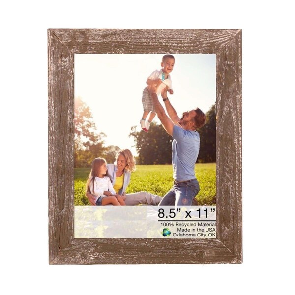 Palacedesigns 8.5 x 11 in. Rustic Espresso Picture Frame - PA3665316