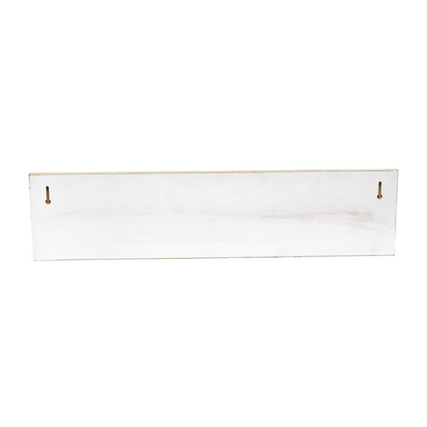 Elegant Designs Hanging 4 Photo Frame with Clips Hearted Arrow and Look What I Made in Rainbow Text, White Wash - HG2038-WRM