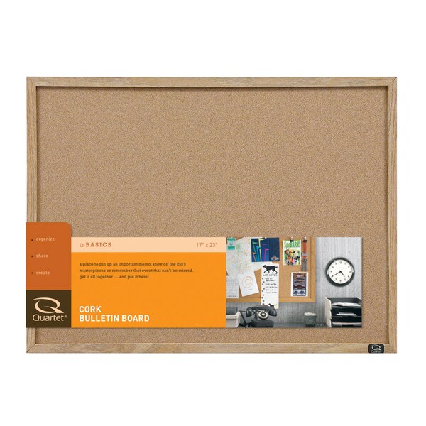 Quartet Quartet 17 in. H X 23 in. W Screw-Mounted Bulletin Board - 35-380342Q
