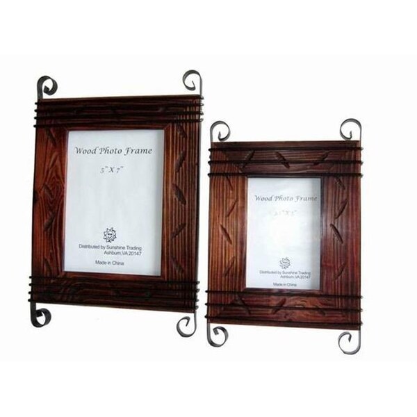 Sunshine Trading Sunshine Trading ST-03-7 Handmade Wood Photo Frame - 5 x 7 Inch - ST-03-7