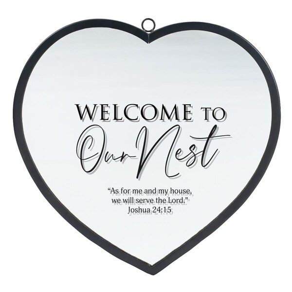 Dicksons Unisex Welcome To Nest Joshua 24 Large Metal Frame, Black - One Size - HMW-12-24SBK