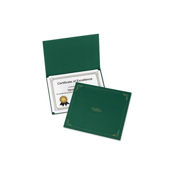 Oxford Certificate Holder, 11 1/4 X 8 3/4, Green, 5PK - 29900605BGD