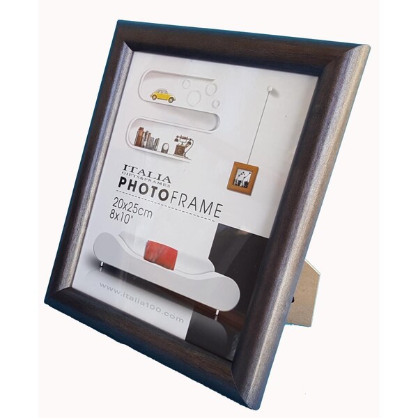 Italia 5 x 7 in. Medium Density Fiberboard Half Round Photo Frame, Black - Medium -, 3PK - 71004