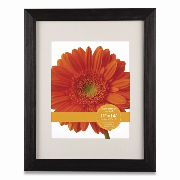 Victory Light Woodtone Poster Frame with Mat, 8 x 10 Insert, Cappuccino - VF1068275B.1114