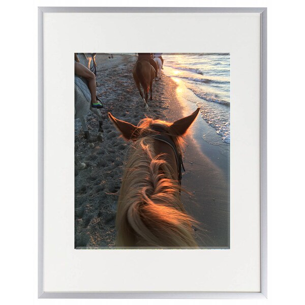 Seco B/L Aluminium Frame, 11" x 14", 4/5" Profile, Mount 8.5" x 11", Silver - AL114-SV