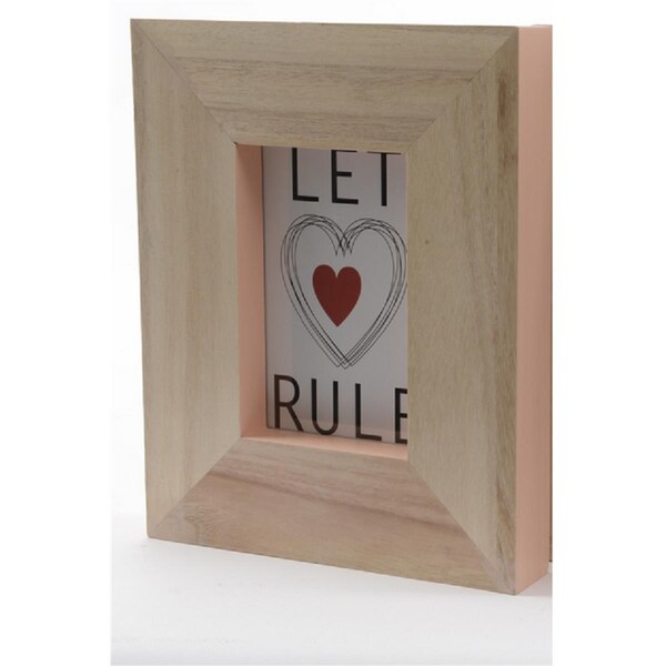 Northlight Seasonal Basic Luxury Wood Picture Frame with Peach Pearl Accented Edges - 31533791