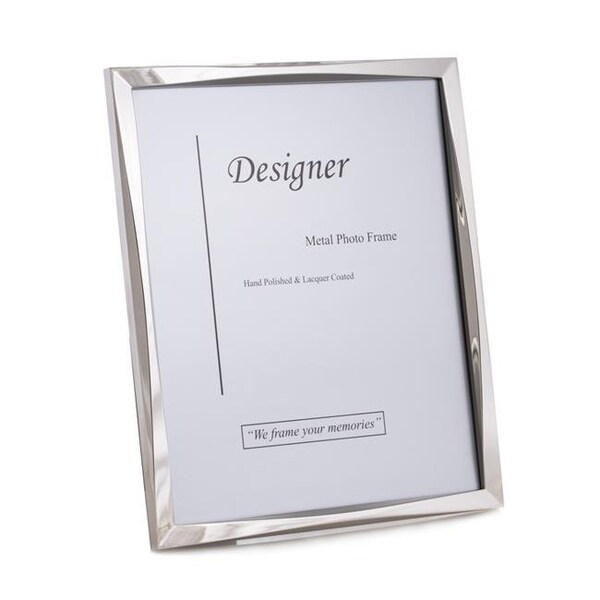 Bey Berk International Bey-Berk International SF113-11 5 x 7 in. Silver Tone Picture Frame with Easel Back - SF113-11