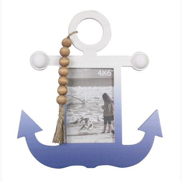 Youngs 4 x 6 in. Wood Coastal Ombre Anchor Frame - 62189