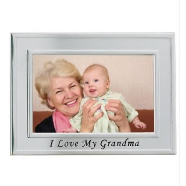 Lawrence Frames Brushed Metal 4x6 I Love My Great Grandma Picture Frame - Sentiments Collection - 504164