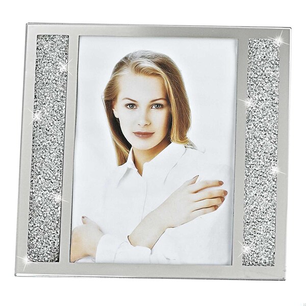 Homeroots 8 x 10 in. Silver Crystalized Picture Frame - 375910