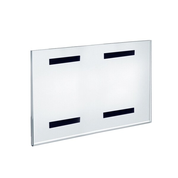 Azar Displays Clear Acrylic 14'' x 11'' Magnetic U-Frame, 2PK - 129948-GS-2PK