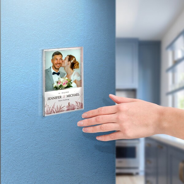 Azar Displays Clear Acrylic 4'' x 6'' Adhesive U-Frame, 2PK - 122010-GS-2PK