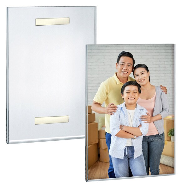 Azar Displays Clear Acrylic 11'' x 14'' Adhesive U-Frame, 2PK - 122046-GS-2PK