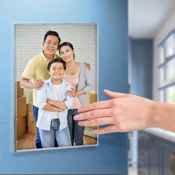 Azar Displays Clear Acrylic 11'' x 14'' Adhesive U-Frame, 2PK - 122046-GS-2PK
