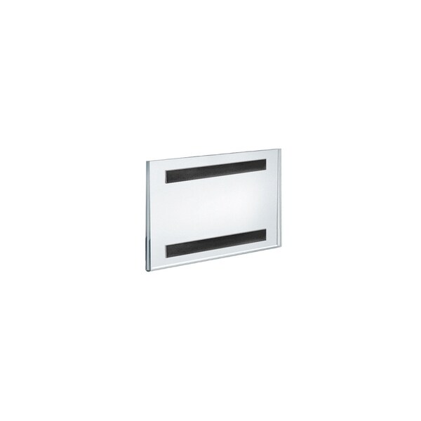 Azar Displays Clear Acrylic Magnet Back Sign Holder Frames 6'' W x 4'' H - Horizontal / Landscape, GIFT SHOP, 2PK - 129914-GS-2PK