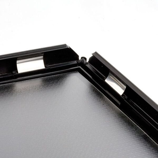 M&T Displays Opti Frame 11 in. X 17 in. Poster Size 1 in. Blk Color Profile, Mitered Corner, w/out Back Support - UCP255B017X7991