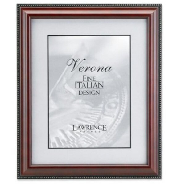 Blueprints Walnut Wood 5x7 Picture Frame - Gold Bead Design - BL92350