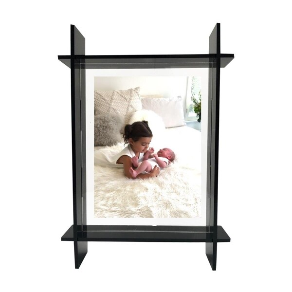 Muebles 5 x 7 in. Neon Blue Lucite Photo Frame - MU3187184