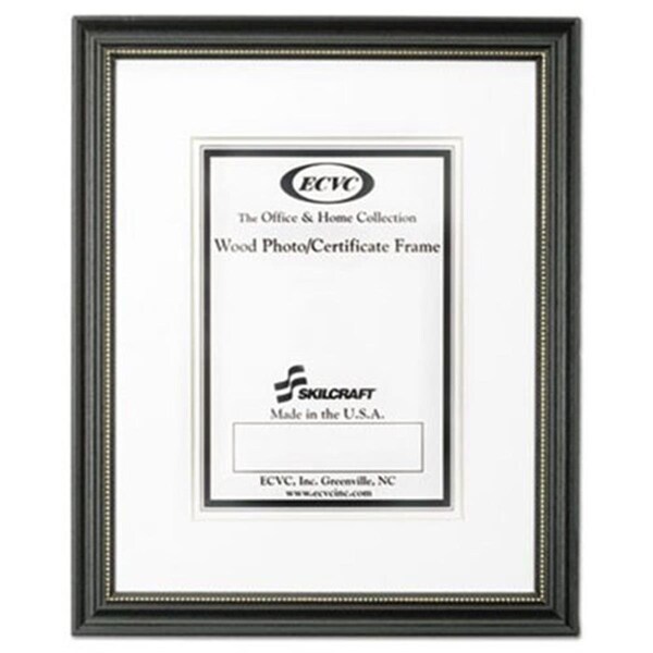 Muebles 10 x 14 in. Skilcraft Black Certificate Photo Frame - MU3758483